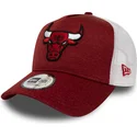 kepsar-curva-rod-justerbart-band-trucker-shadow-tech-a-frame-fran-chicago-bulls-nba-av-new-era
