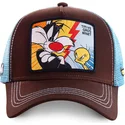 kepsar-curva-brun-snapback-silvestre-y-piolin-looney-tunes-av-capslab