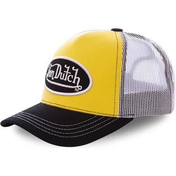 gul-vit-och-svart-trucker-keps-col-yel-fran-von-dutch