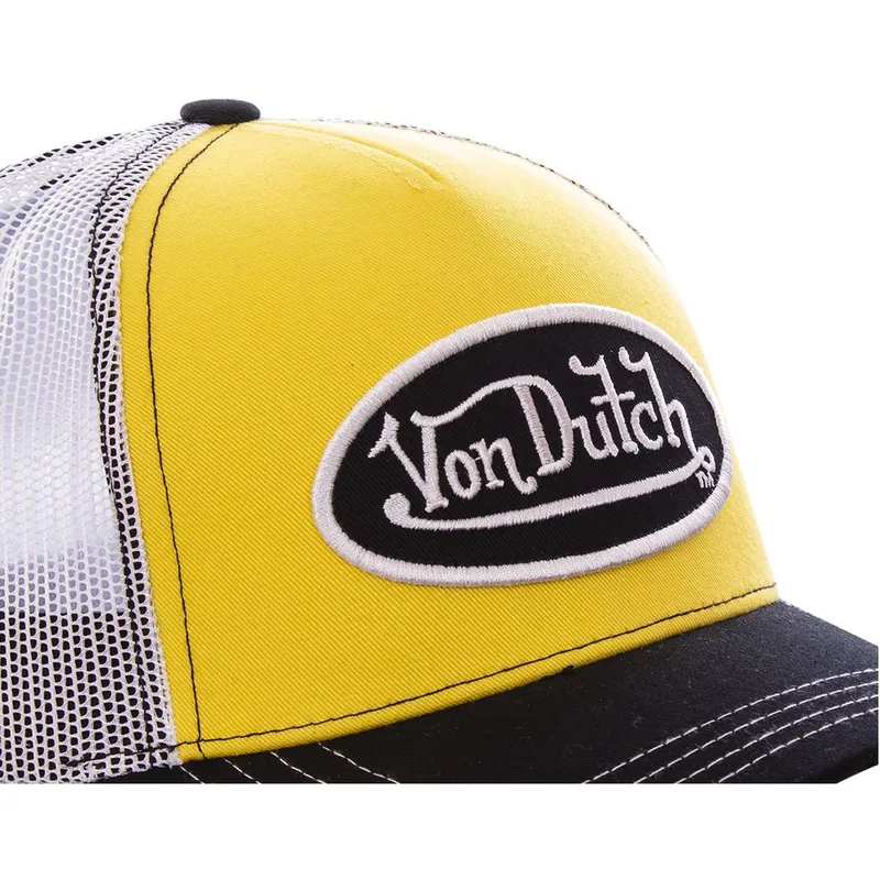 gul-vit-och-svart-trucker-keps-col-yel-fran-von-dutch
