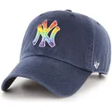justerbar-marinbla-bojd-keps-new-york-yankees-mlb-clean-up-pride-fran-47-brand