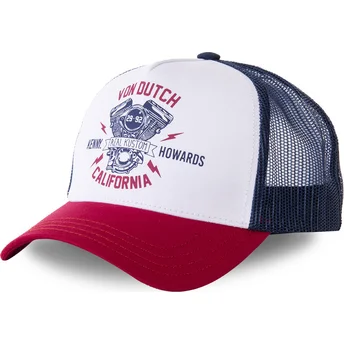 Kepsar böjd vit snapback MOTBLU av Von Dutch