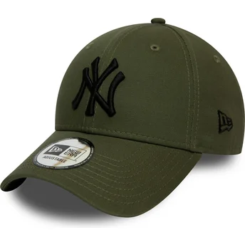 new-era-new-york-yankees-mlb-9forty-league-essential-gron-justerbar-bojd-keps-med-svart-logotyp