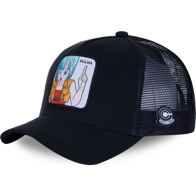 gorra-trucker-svart-bulma-bul2-dragon-ball-fran-capslab