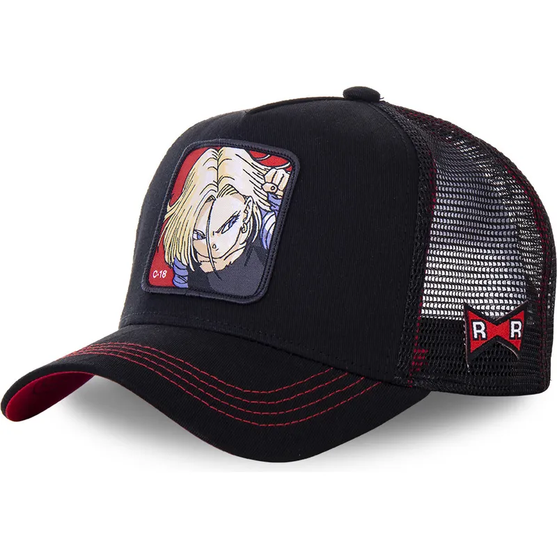 svart-truckerkeps-androide-c-18-c18b-dragon-ball-fran-capslab