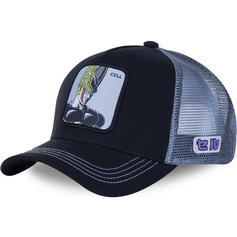 kepsar-curva-svart-snapback-cell-dragon-ball-av-capslab