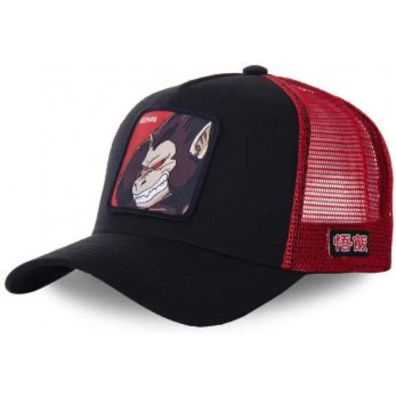 capslab-dragon-ball-saiyan-great-ape-sai-svart-och-rod-truckerkeps