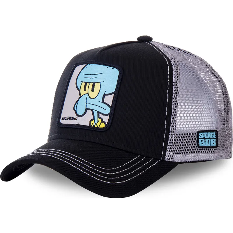 kepsar-curva-svart-snapback-calamardo-tentaculos-svampbob-av-capslab