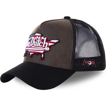 kepsar-curva-brun-snapback-av-von-dutch