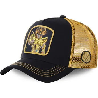 svart-och-guld-truckerkeps-leo-saileo-saint-seiya-riddarna-av-zodiaken-fran-capslab