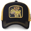 svart-och-guld-truckerkeps-leo-saileo-saint-seiya-riddarna-av-zodiaken-fran-capslab