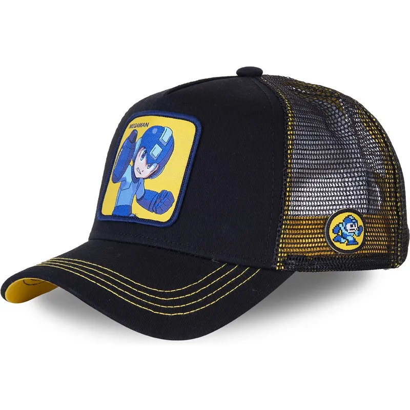 kepsar-curva-svart-snapback-mega-man-mega-man-av-capslab kepsar-curva-svart-snapback-mega-man-mega-man-av-capslab