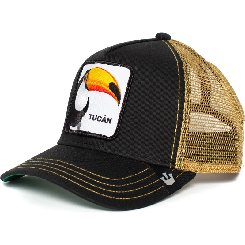 goorin-bros-svart-och-guld-truckerkeps-med-tukan