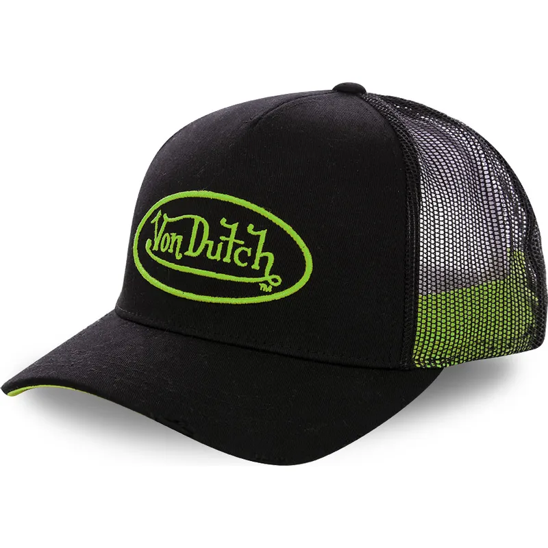svart-truckerkeps-med-gron-neo-gre-logotyp-fran-von-dutch