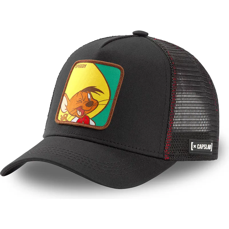 capslab-looney-tunes-svart-truckerkeps-speedy-gonzales-gon2