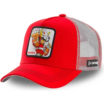 capslab-saint-seiya-pegasus-seiya-rod-och-vit-truckerkeps-peg1-saint-seiya-riddarna-av-zodiaken