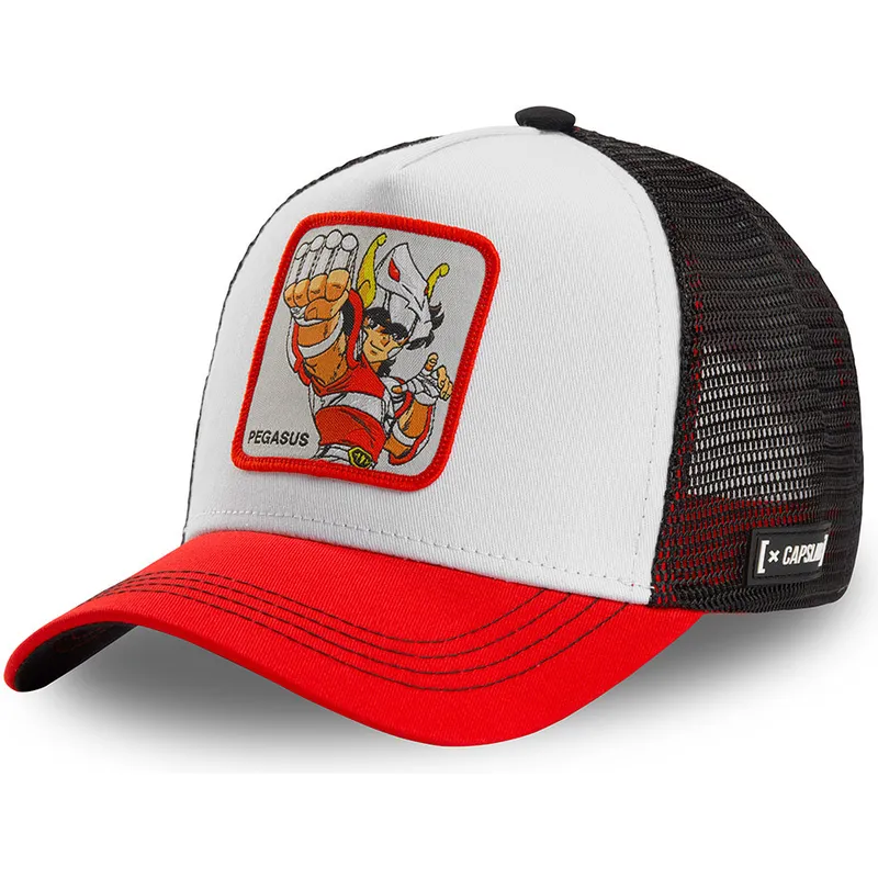 vit-svart-och-rod-seiya-pegaso-peg2-saint-seiya-riddarna-av-zodiaken-truckerkeps-fran-capslab