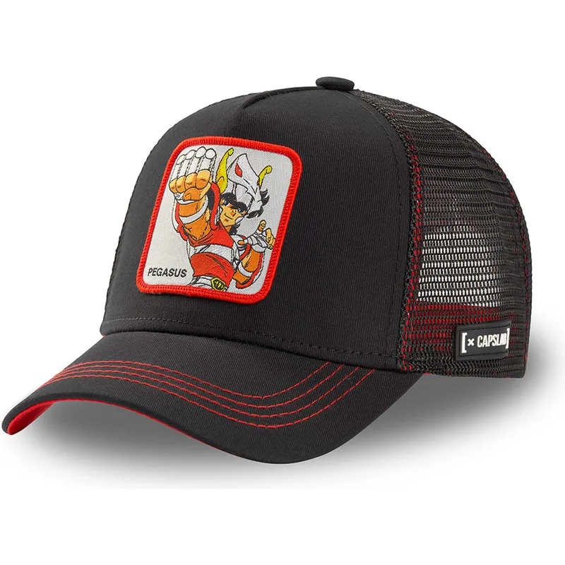 svart-truckerkeps-seiya-fran-pegasus-peg3-saint-seiya-riddarna-av-zodiaken-fran-capslab