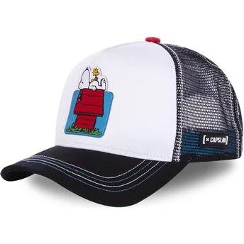 vit-och-svart-trucker-keps-casa-snoopy-och-emilio-hou-peanuts-fran-capslab