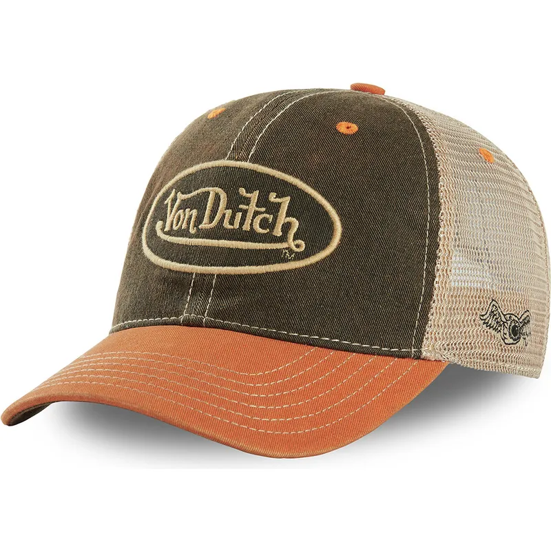 von-dutch-mac3-gron-och-orange-truckerkeps