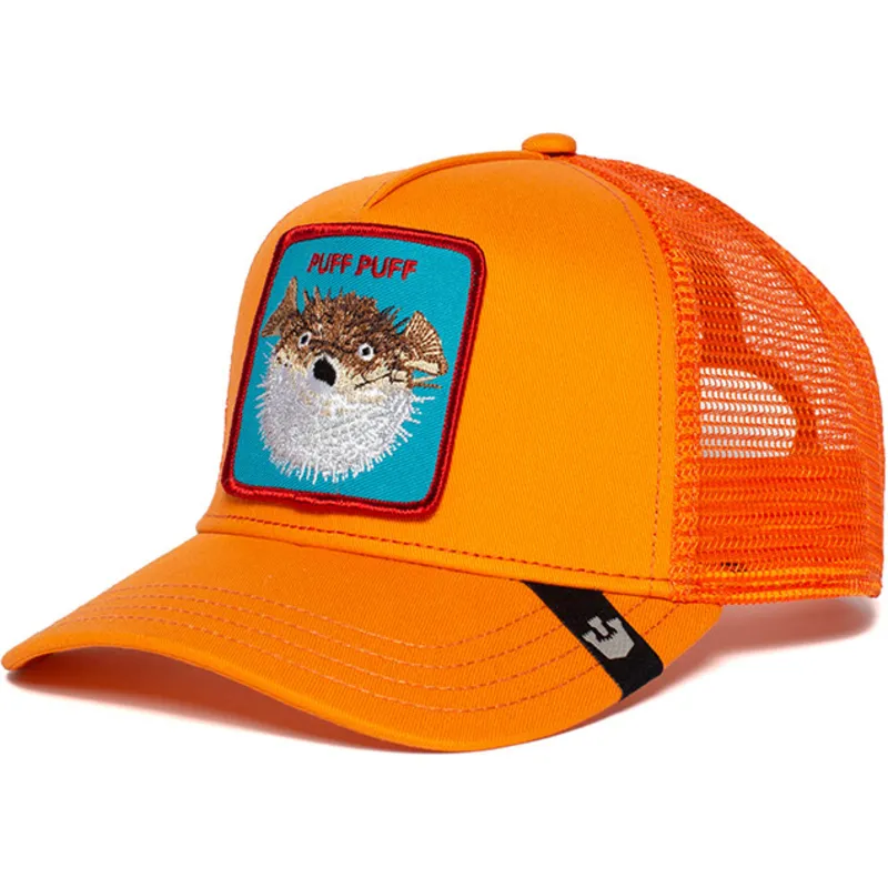 orange-truckerkeps-med-blasfisk-puff-fran-goorin-bros