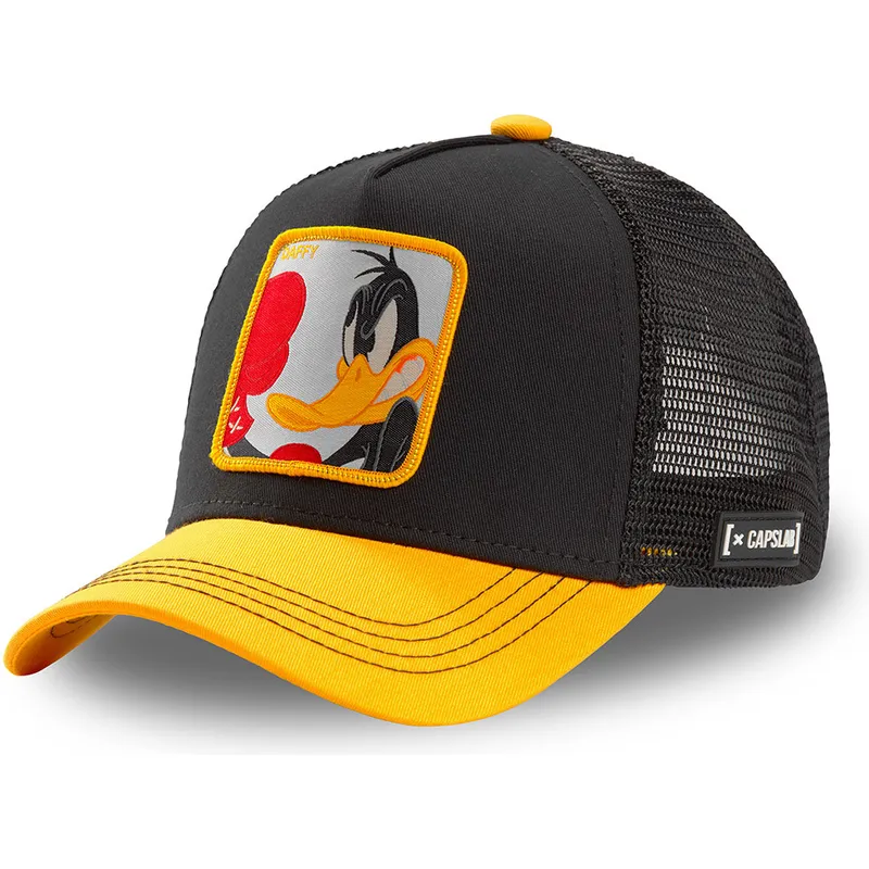 svart-och-gul-trucker-keps-pato-lucas-loo-duk-looney-tunes-fran-capslab