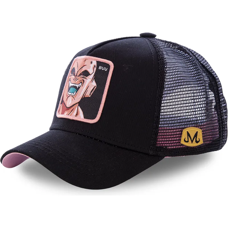 svart-trucker-keps-for-barn-kid-buu-kidbuu-dragon-ball-fran-capslab