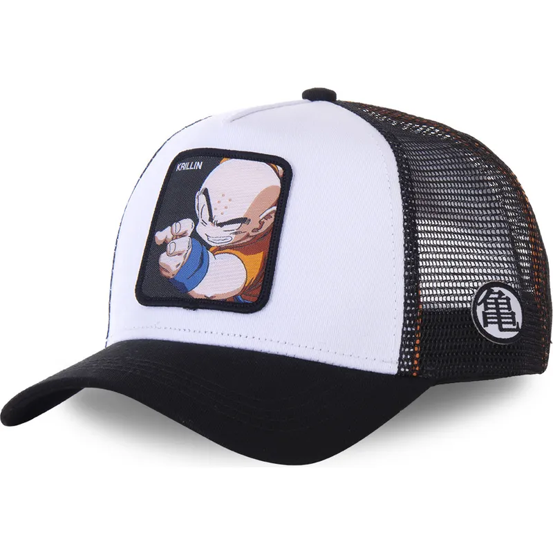 capslab-dragon-ball-krillin-kidkri-vit-och-svart-truckerkeps-for-barn