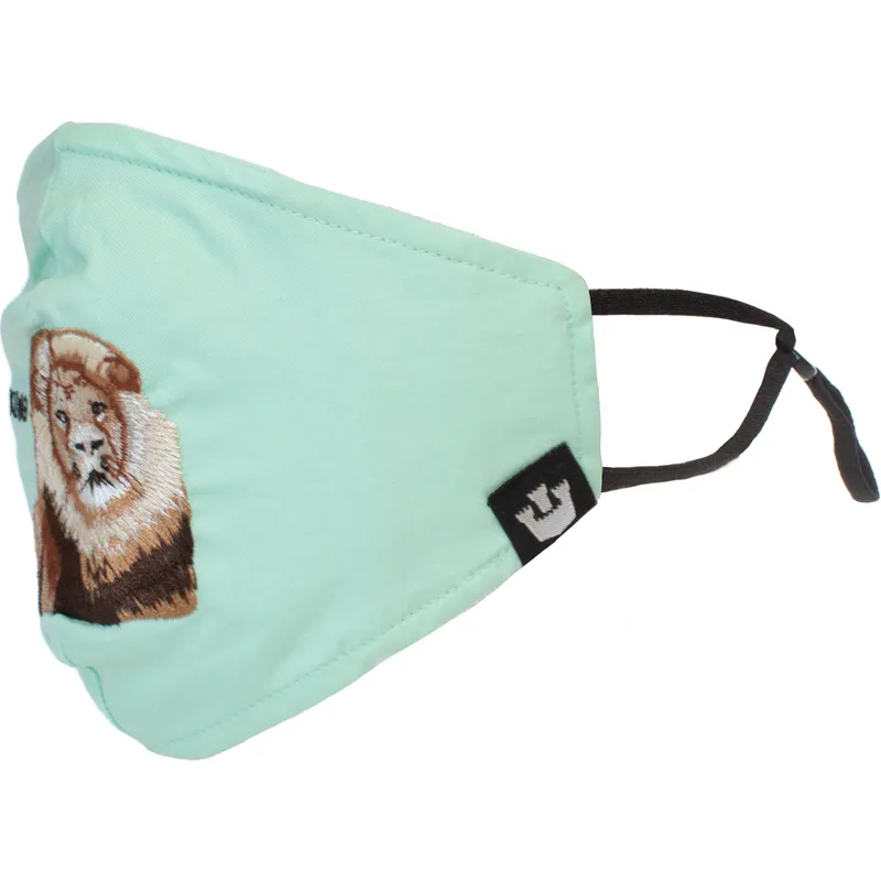 masker-och-skydd-gron-fran-mascarilla-reutilizable-verde-menta-leon-mane-cat-the-farm-av-goorin-bros