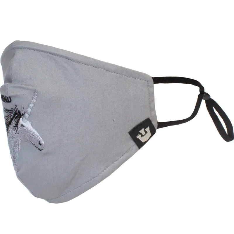 masker-och-skydd-gra-fran-mascarilla-reutilizable-gris-unicornio-living-legend-the-farm-av-goorin-bros