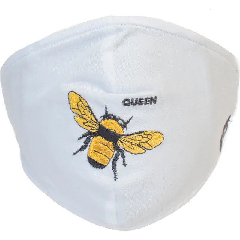 masker-och-skydd-vit-fran-mascarilla-reutilizable-blanca-abeja-buzzy-bee-the-farm-av-goorin-bros