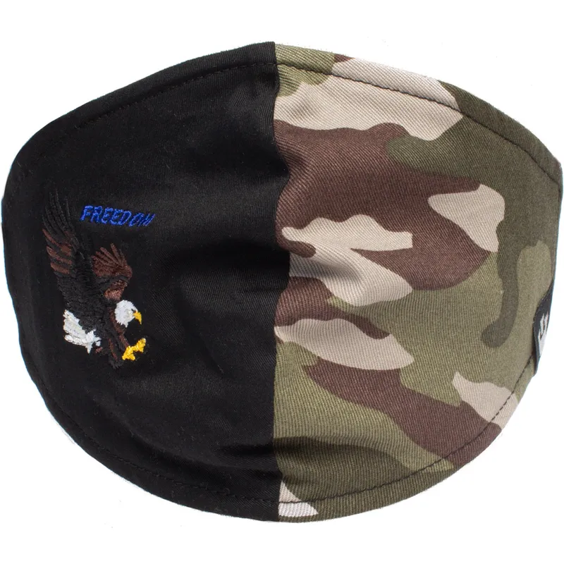 masker-och-skydd-svart-fran-mascarilla-reutilizable-negra-y-camuflaje-aguila-high-flyer-the-farm-av-goorin-bros