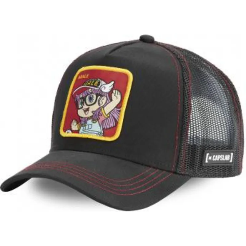 kepsar-curva-svart-snapback-arale-norimaki-dr-slump-av-capslab