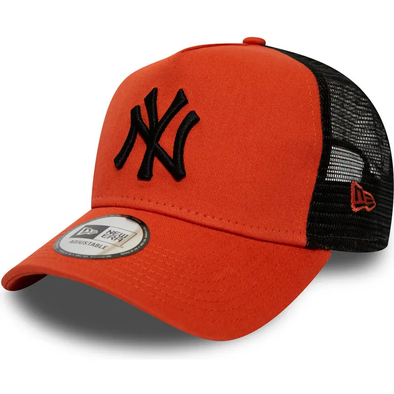 rod-truckerkeps-med-svart-logotyp-league-essential-a-frame-new-york-yankees-mlb-fran-new-era