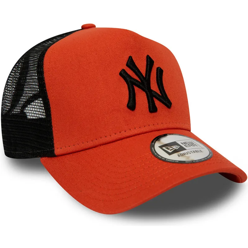 rod-truckerkeps-med-svart-logotyp-league-essential-a-frame-new-york-yankees-mlb-fran-new-era