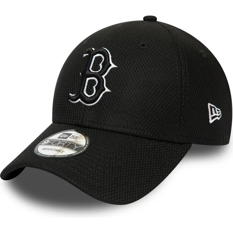boston-red-sox-mlb-new-era-9forty-diamond-era-essential-justerbar-svart-bojd-keps
