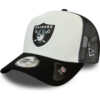 vit-och-svart-trucker-keps-team-colour-block-a-frame-fran-las-vegas-raiders-nfl-av-new-era
