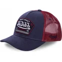 von-dutch-west-marinbla-och-rod-truckerkeps