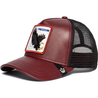 goorin-bros-rod-och-svart-big-bird-orn-truckerkeps