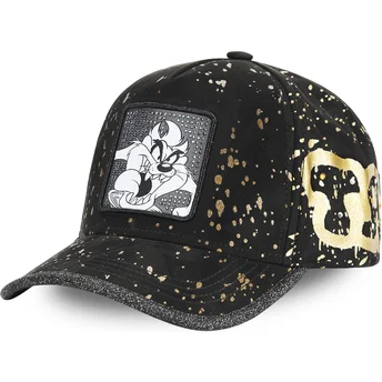 capslab-looney-tunes-tag-taz-tasmanian-devil-justerbar-svart-bojd-keps