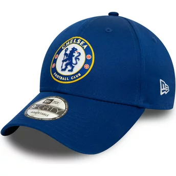 Blå kurvad snapback 9FORTY Chelsea Football Club från New Era