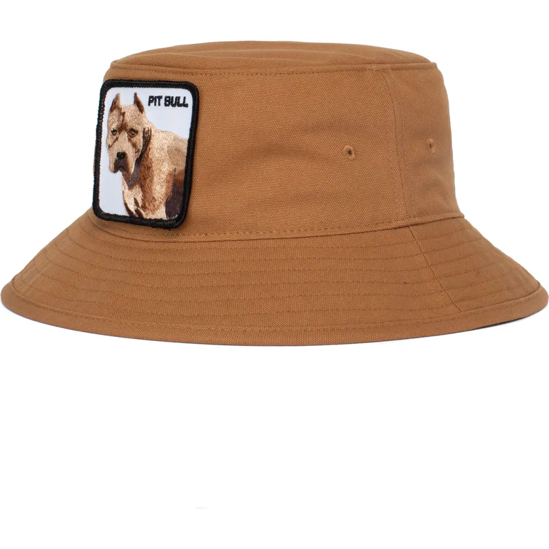 hinkar-brun-fran-bucket-marron-perro-pitbull-misunderstood-the-farm-av-goorin-bros