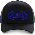 svart-truckerkeps-med-bla-neo-blu-logotyp-fran-von-dutch