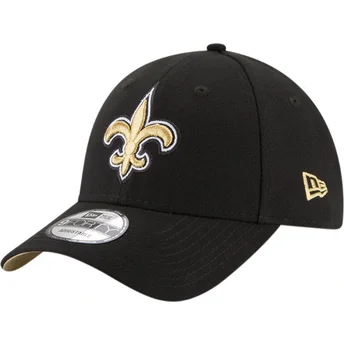 svart-justerbar-kurvad-keps-9forty-the-league-fran-new-orleans-saints-nfl-av-new-era