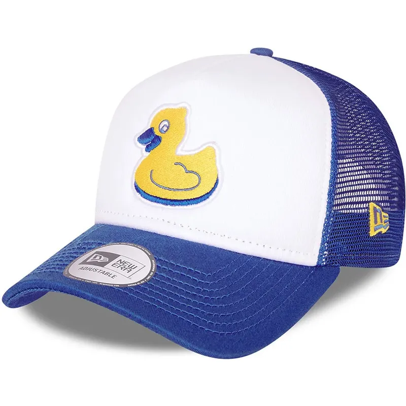 kepsar-curva-vit-snapback-a-frame-fran-akron-rubberducks-milb-av-new-era