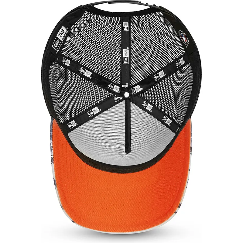 new-era-new-york-yankees-mlb-a-frame-summer-city-orange-truckerkeps-med-svart-logotyp