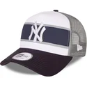 new-era-new-york-yankees-mlb-a-frame-retro-vit-och-marinbla-truckerkeps