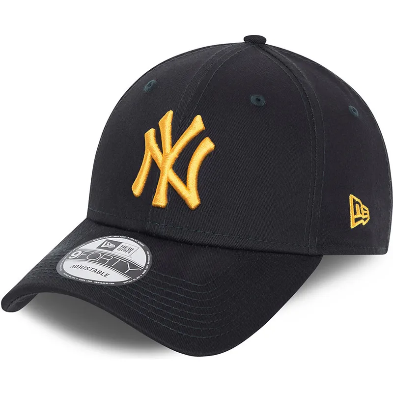 kepsar-curva-marinbla-justerbart-band-dorado-9forty-league-essential-fran-new-york-yankees-mlb-av-new-era