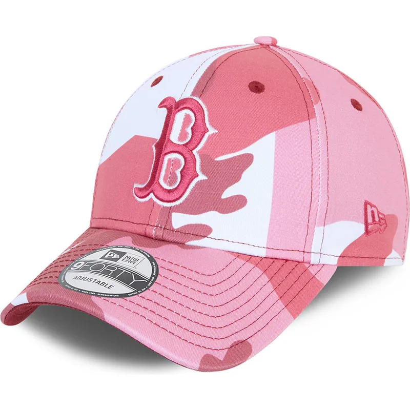 kepsar-curva-kamouflage-justerbart-band-rosa-rosa-9forty-fran-boston-red-sox-mlb-av-new-era