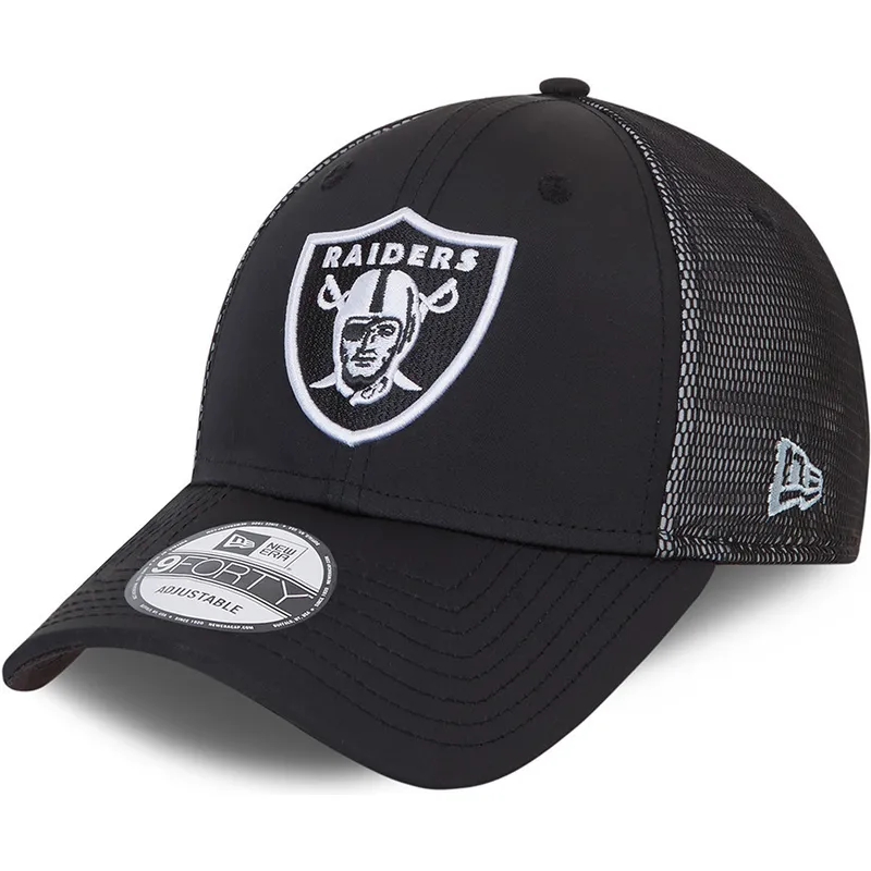 las-vegas-raiders-nfl-9forty-mesh-underlay-justerbar-svart-bojd-keps-fran-new-era